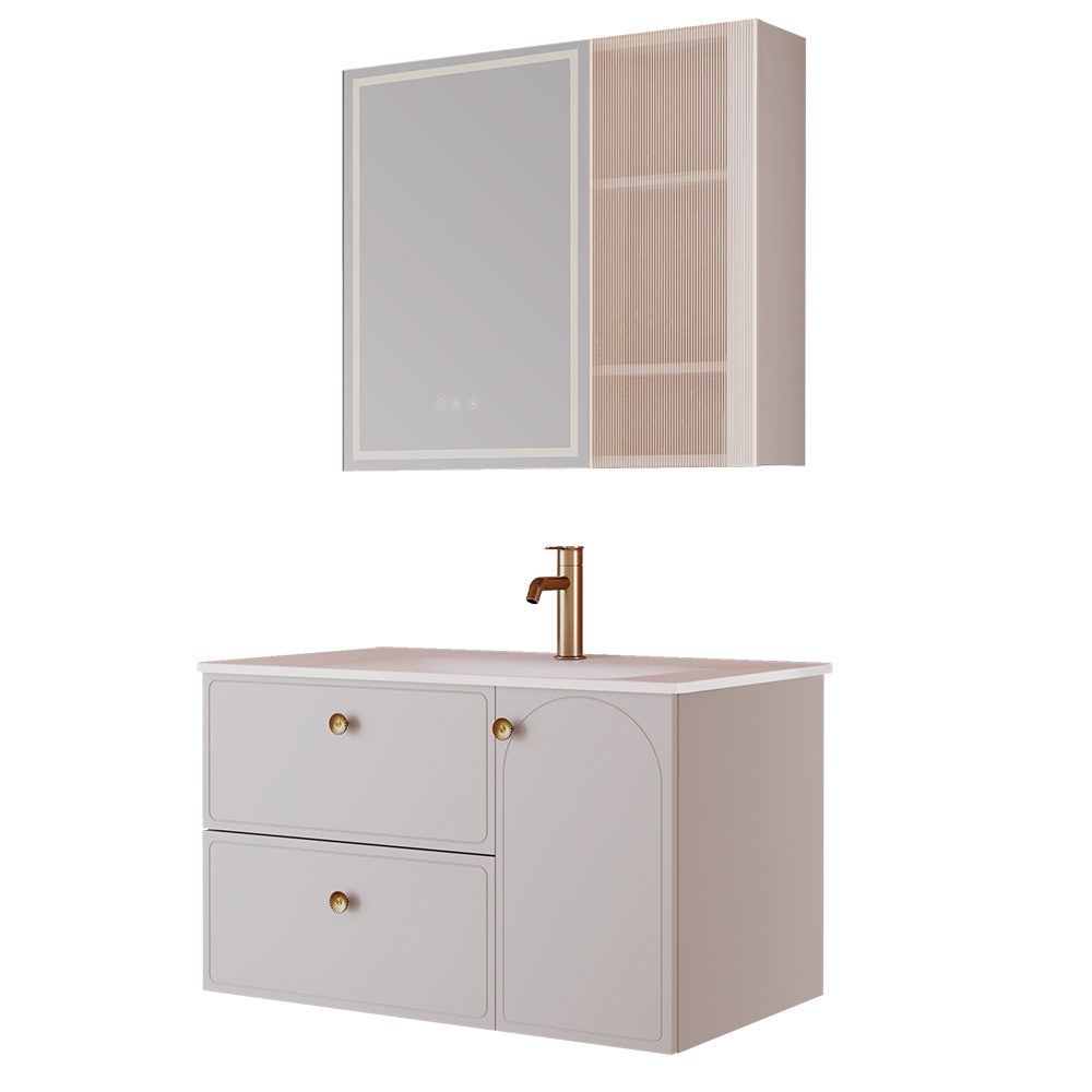 BC6301-090陶瓷盆款 生态实木黄色视频APP黄瓜视频柜