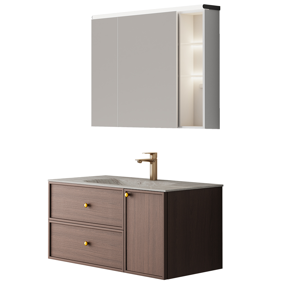 BC6302-100热弯岩板款 生态实木黄色视频APP黄瓜视频柜