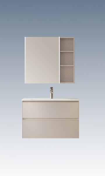 BC6550S-080C2陶瓷盆款 生态实木黄色视频APP黄瓜视频柜